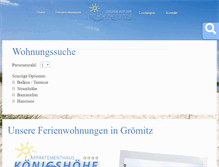 Tablet Screenshot of ostseeblick-groemitz.de